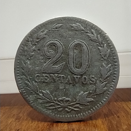 Antigua Moneda Argentina 20 Centavos Níquel 1912 Cj# 63