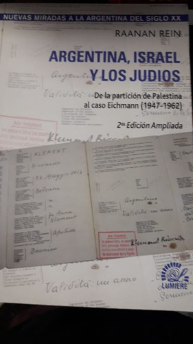 Argentina Israel Y Los Judios - Rein Raanan (libro)