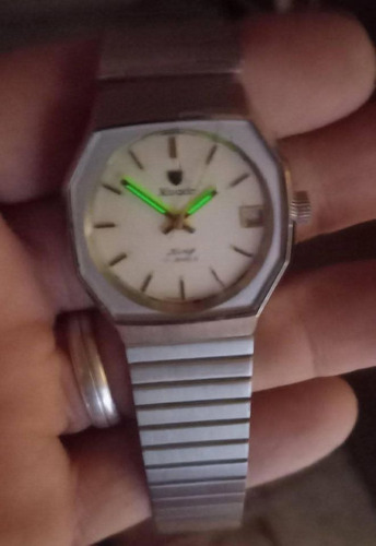 Reloj Nivada King 17 Jewels Swiss Plateado Plateado Beige (Usado)
