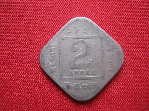 India 2 Annas 1929 Jorge V Emperador  