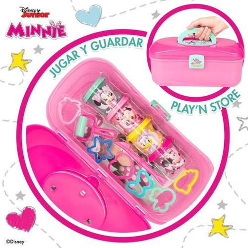 Imagen 4 de 10 de Set De Plastilina Minnie Con Caja Y Moldes Disney Junior