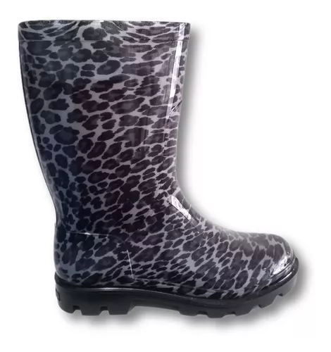 Botas De Lluvia Animal Print Mujer | MercadoLibre