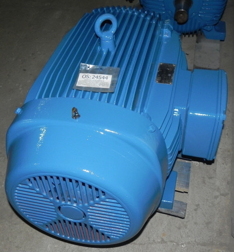 Imagem 2 de 4 de Motor Weg 100 Cv 4 Polos 380/660v Usado