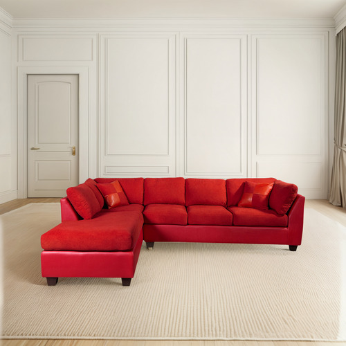Sofá Seccional Padua Izquierdo Pu / Velvet Latam Home
