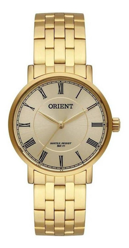 Relógio Orient Feminino Dourado Fgss0127 C3kx