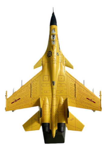 Colección De Modelos De Cazas Fundidos A Presión, Amarillo