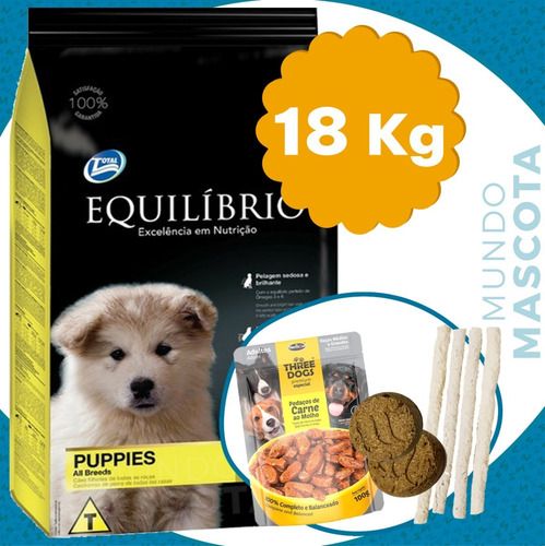 Imagen 1 de 2 de Comida Equilibrio Perro Cachorro 18 Kg + Envío Gratis
