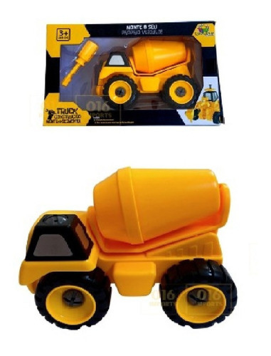 Brinquedo Mãos A Obra Monta E Desmonta Caminhão Interativo Cor Amarelo