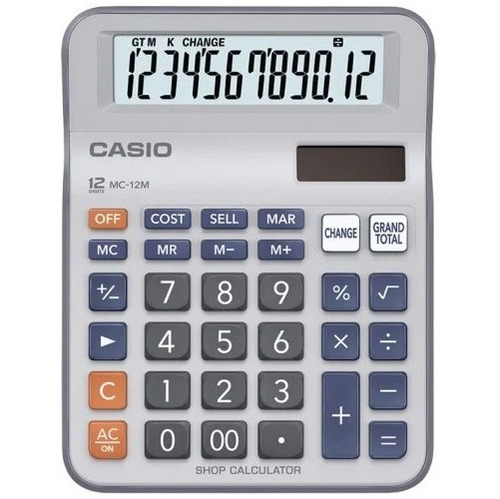 Calculadora Casio Dc-12m 12 Dígitos Grandes Dual