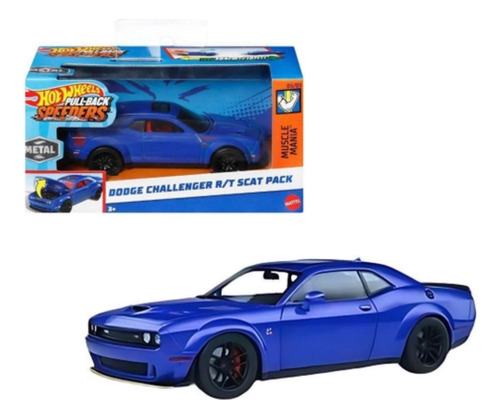 Dodge Challenger R/t Hot Wheels 1:43 Speeders Pull-back