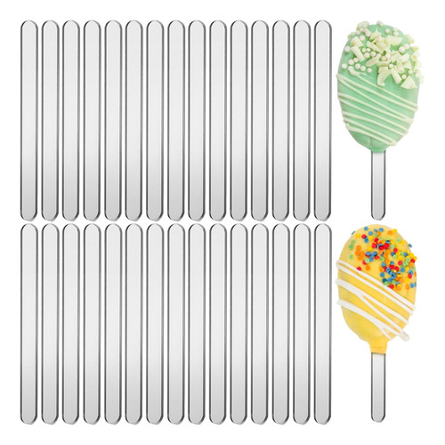 30 Palitos Acrílicos Reutilizables Para Tartas, Moldes Para 