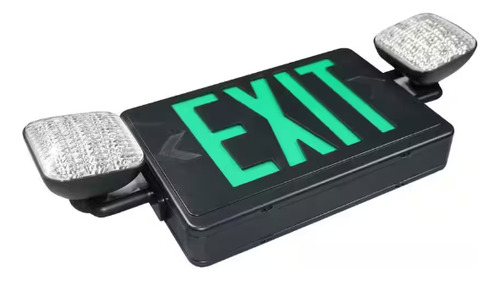 Señalamiento Led Exit Con Batería De 9,6 Voltios Verde Rojo