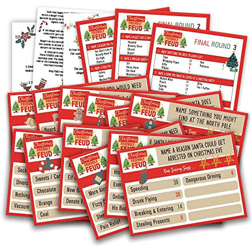 Preguntas Amigables De Navidad, Juego De Noche De , Ju...