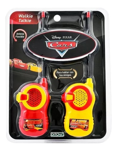 Disney Cars - Walkie Talkie Hasta 30 Mts - Original Premium