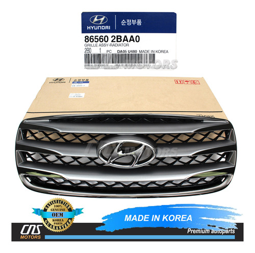 Genuine Front Radiator Grille For 2012 Hyundai San Ddf