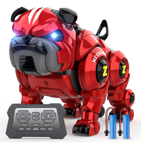 Perro Robot Programador Recargable Con Control Remoto Para N