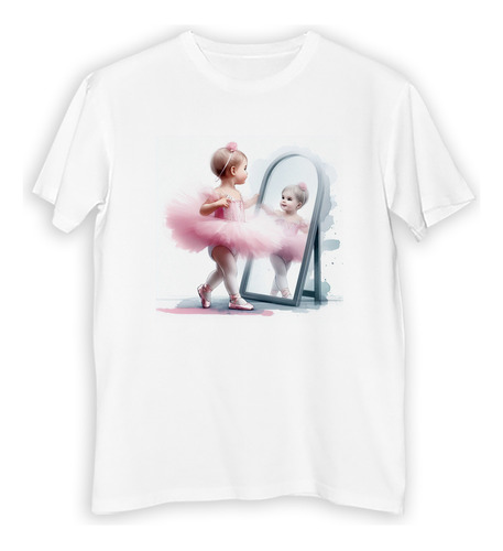 Remera Hombre Bailarina Danza Ballet Tutu Acuarela