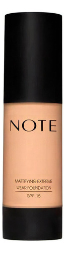 Base de maquillaje en cremoso Note Cosmetique Mattifying Extreme Foundation tono 03 - medium beige - 35mL