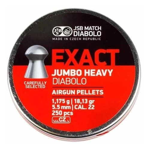 Balines Jsb 5.5 Mm Exact Jumbo Heavy 250 Un