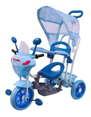 Triciclo Infantil Carrinho De Passeio Com Capota Pedal Bel