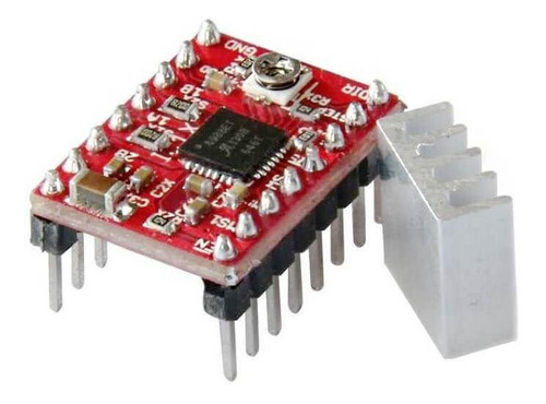 Imagem 2 de 5 de Driver A4988 Com Dissipador De Calor Impressora 3d Reprap