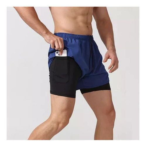 Dos Pares De Pantalones Cortos Para Correr De Secado Rápido.