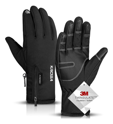 Krosa -10 °f Guantes De Invierno Hombres Mujeres, 10 Dedos C