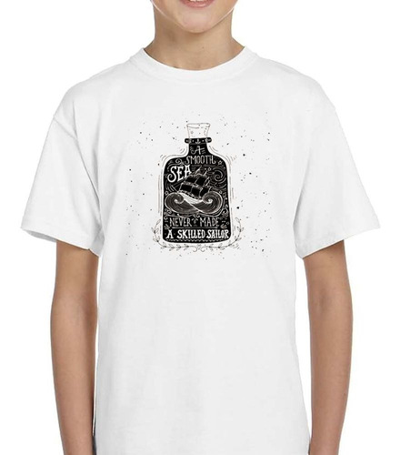 Remera De Niño Smooth Sea Never Made A Skilled Sailor