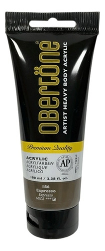 Tubo Pintura Acrilica Profesional Obertöne Heavy Body 100ml Color 186 Expresso