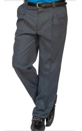 Pantalon Sarga Gris, Escolar, Colegial. Talle 36 Al 46