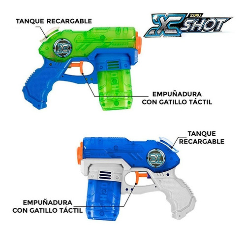 Pistola De Agua X-shot Stealth Soaker Doble X 2 Unidades