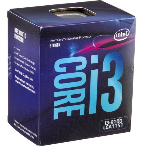 Micro Procesador Intel Core I3 8100 Uhd Graphics 630 Envío