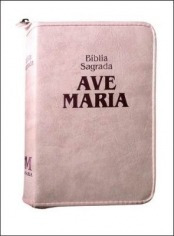 Biblia Sagrada Ave Maria - Strike Ziper - Media Rosa - Ave M
