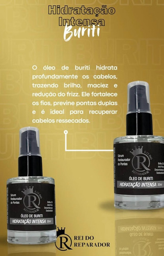 Óleo Reparador De Pontas Rei Do Reparador Brilho 30ml