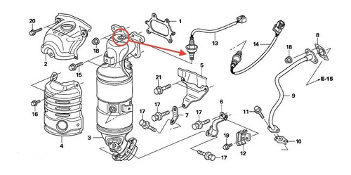 Imagen 4 de 8 de Sensor Oxigeno Honda Civic 1.8 2006-2011 Superior Orig Denso