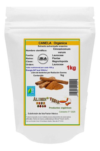 4kg Pack Canela Curcuma Jengibre Y Pimienta Nga En Polvo Org