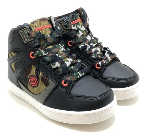 Imagen 2 de 5 de Zapatilla Botita Nene Nenas Niños Skate Estampa Proforce 313