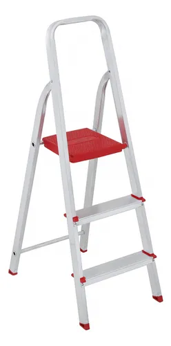 comprar Escada De Alumínio Tesoura 3 Degraus Botafogo Lar & Lazer E