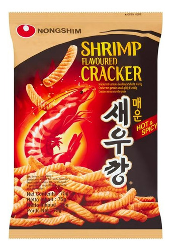 Shrimp Cracker, Snack Langostino Picante. 75g Origen Corea