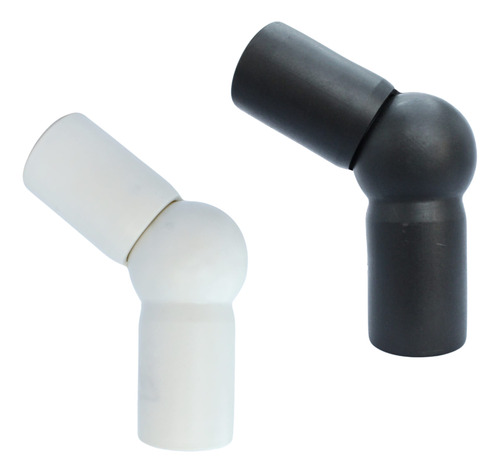 Kit 4 Cotovelos Para Corrimão Escada Regulável 1.1/2 Pol Preto
