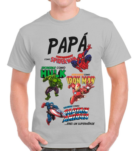 Playera Dia Del Padre Marvel Avengers Varios Colores $250