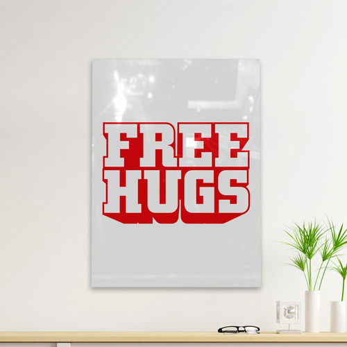 Cuadro Deco Free Hugs (d0027 Boleto.store)