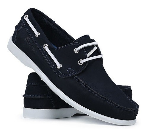 Mocassim Dockside Masculino - Sapato Couro Legitimo Promocao