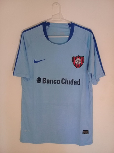 Camiseta San Lorenzo Nike Entrenamiento 2016 Celeste Talle S