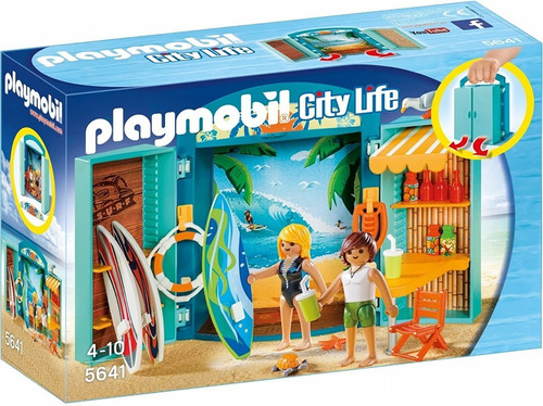 Cofre Portable Tienda De Surf - Playmobil