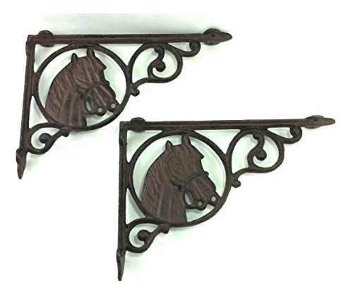 Tia Chris 'producto  Lot Set 2 Caballo Soporte Para Repisa