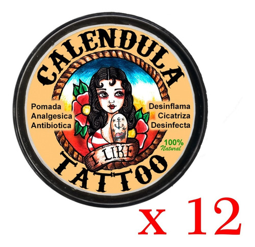 Crema Calendula Tattoo Docena - Unidad a $11000