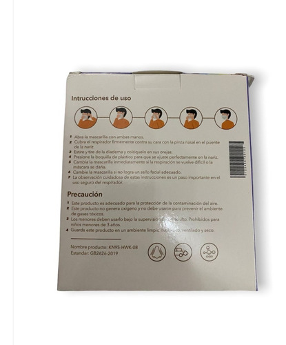 Imagen 5 de 5 de Mascarilla K N95 Niño Colores Surtidos 1000 / Un Embalaje