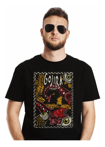 Polera Gojira London Magma Tour Metal Impresión Directa