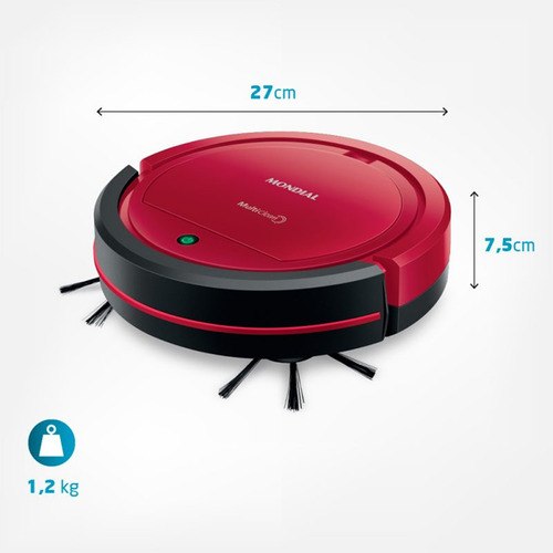 Robô Aspirador De Pó E Passa Pano Mondial Rb-09 110v/220v